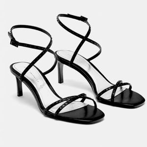 NWOT ZARA Trafaluc Heels Open Toe Sandals